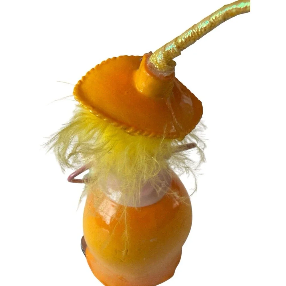 Halloween Witch Figurine Whimsical Resin Decor With‎ Ghost Vintage